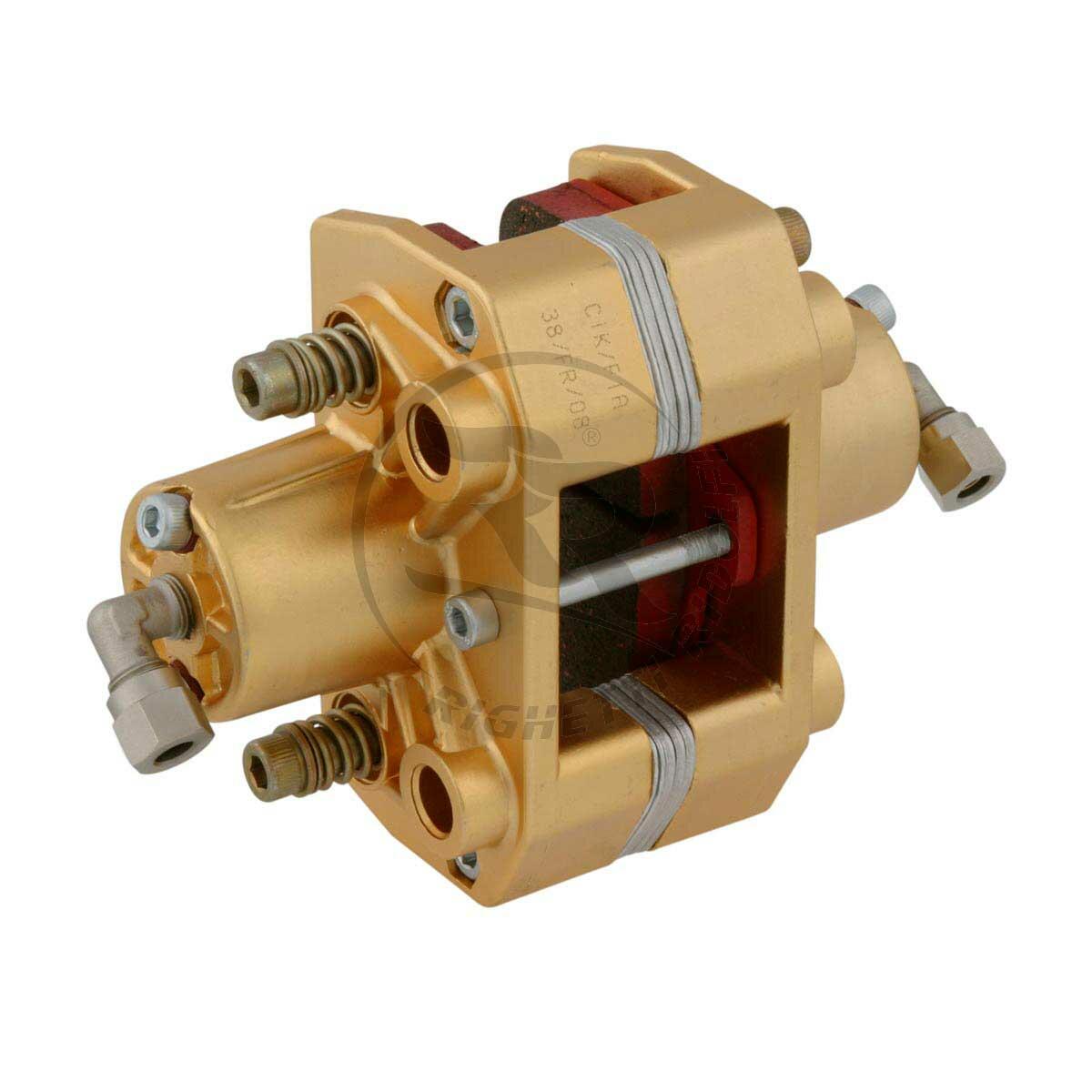 Gold Rear Hydraulic Caliper Aluminium With Pads 114